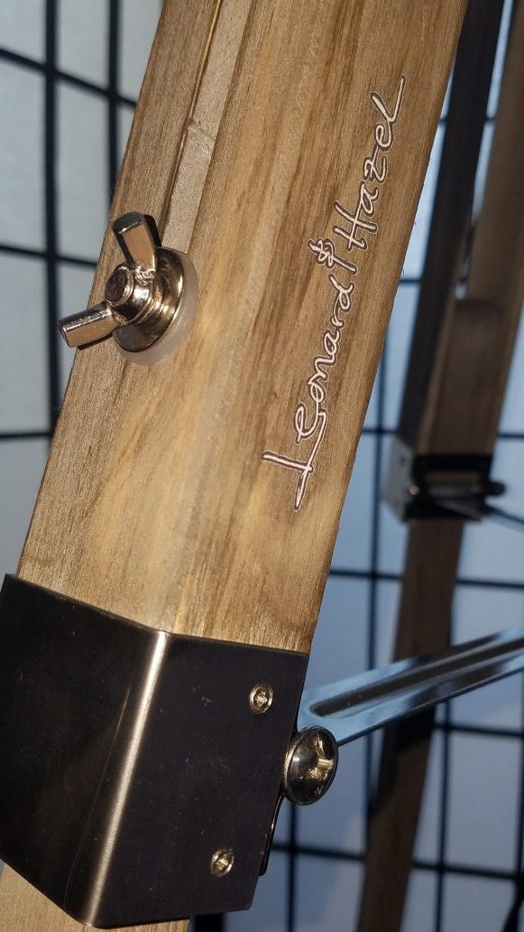 Adjustable Tripod Lamp w: Leonard & Hazel Insignia