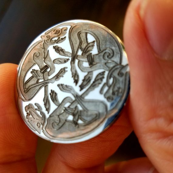 Engraved Half Dollar Coin