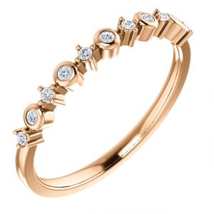14K Rose Gold 1/10 CTW Diamond Ring from Leonard & Hazel™
