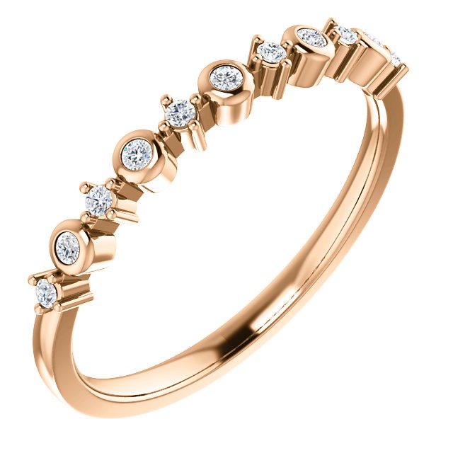 14K Rose Gold 1/10 CTW Diamond Ring from Leonard & Hazel™