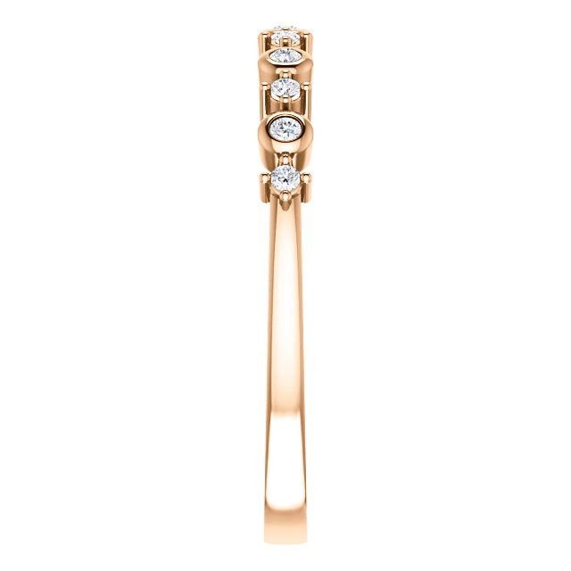 14K Rose Gold 1/10 CTW Diamond Ring from Leonard & Hazel™