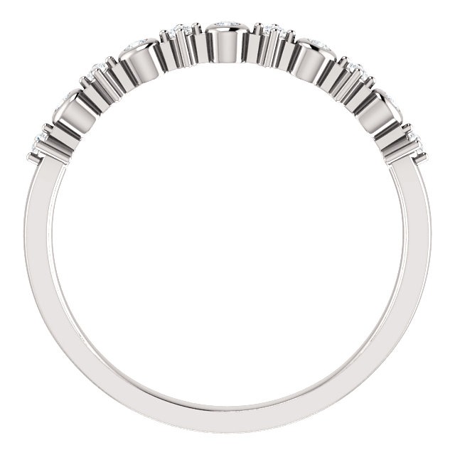 14K White Gold 1/10 CTW Diamond Ring from Leonard & Hazel™