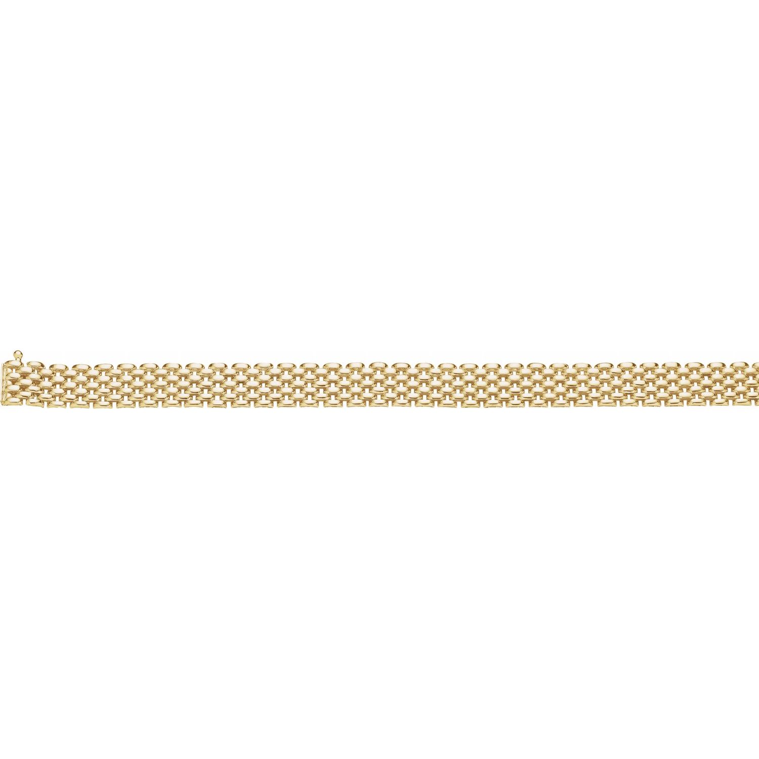 14K Yellow 10.25 mm Panther 7 Bracelet from Leonard & Hazel™