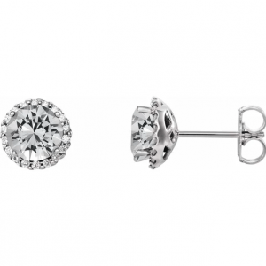 Platinum 1/3 CTW Diamond Earrings from Leonard & Hazel™