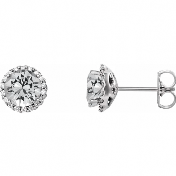 Platinum 1/3 CTW Diamond Earrings from Leonard & Hazel™