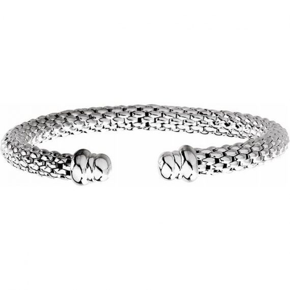 Sterling Silver Raspberry Cuff 7.5" Bracelet