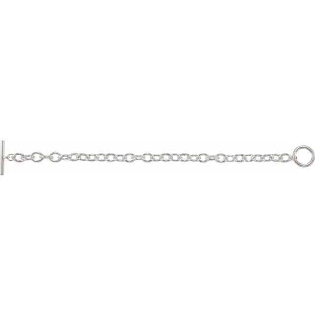 Sterling Silver Toggle 8 Bracelet from Leonard & Hazel™