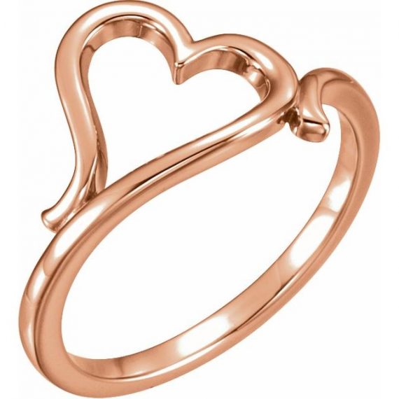 14K Rose Gold Heart Ring from Leonard & Hazel™