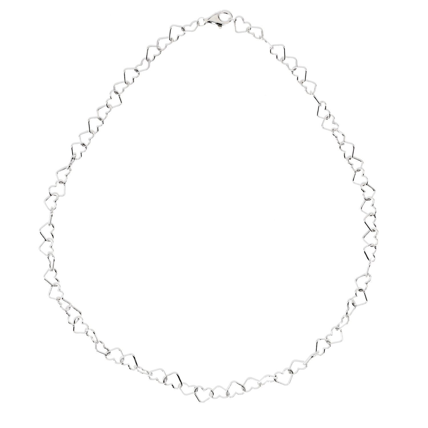 Sterling Silver 6mm Heart Link 7.25 Chain from Leonard & Hazel™