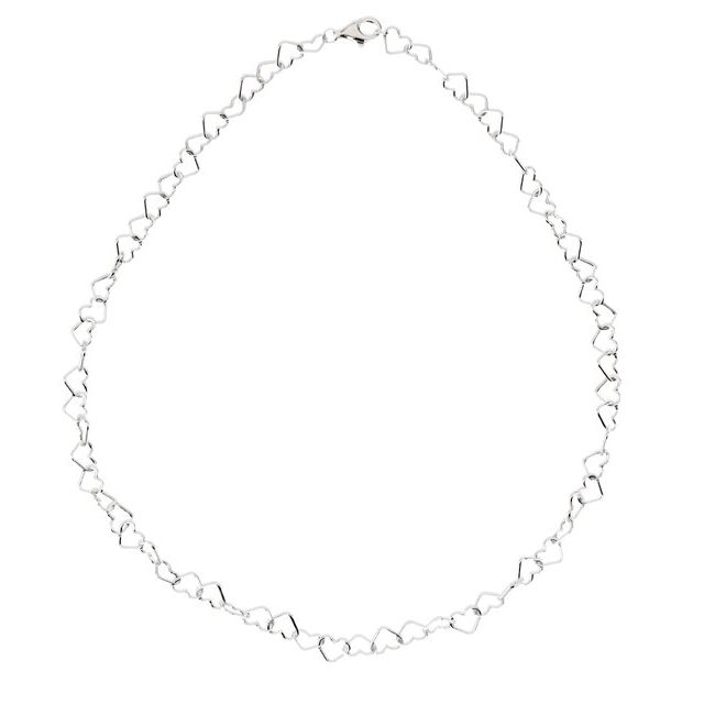 Sterling Silver 6mm Heart Link 7.25 Chain from Leonard & Hazel™
