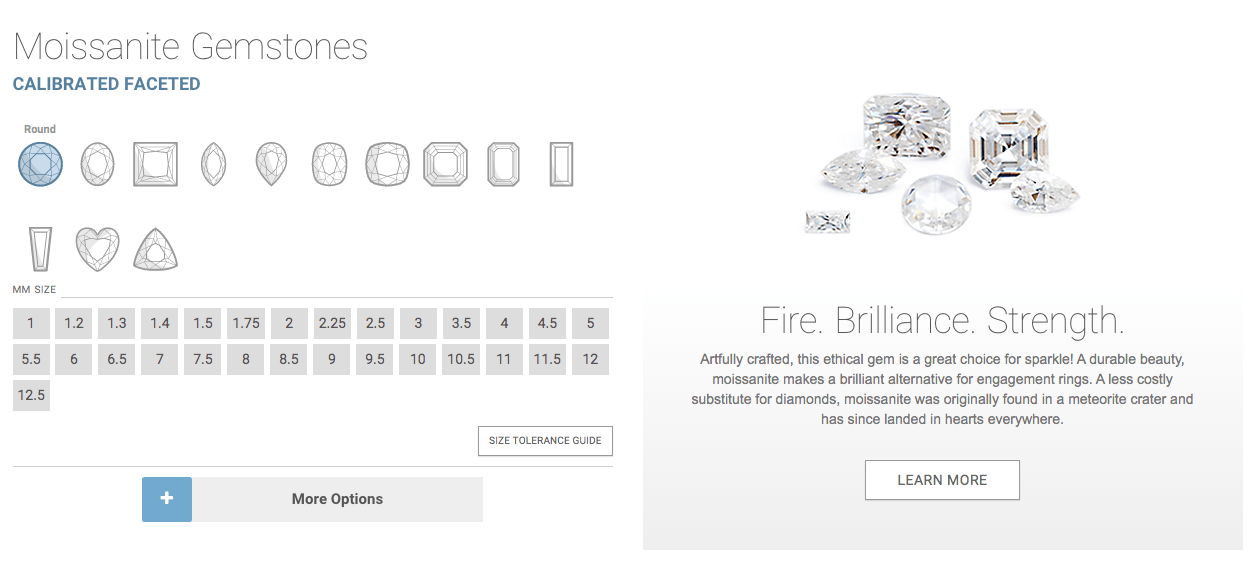 Moissanite Gemstones from Leonard & Hazel™