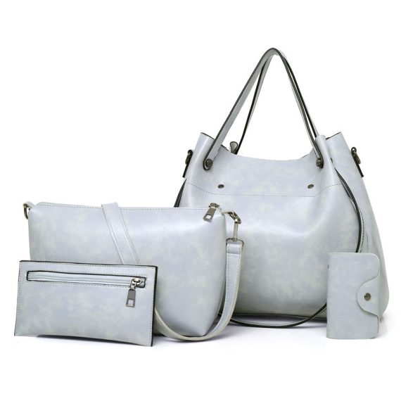 Womens Retro Four-Piece Set Of Mother-And-Child Bags