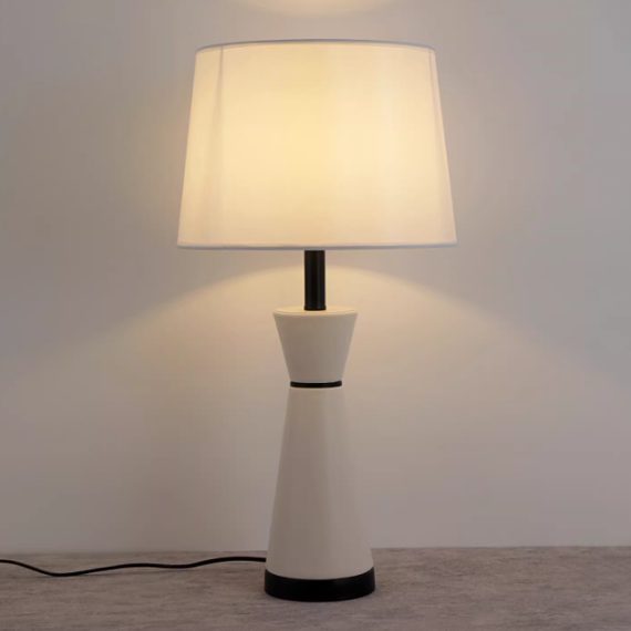 minimalist leather table lamp