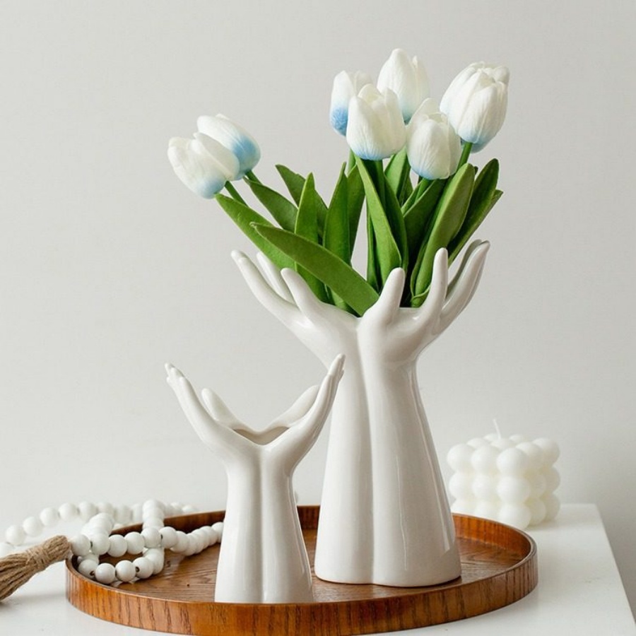 ceramic hands vase
