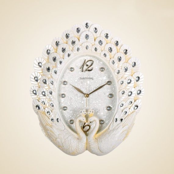 peacock wall clock