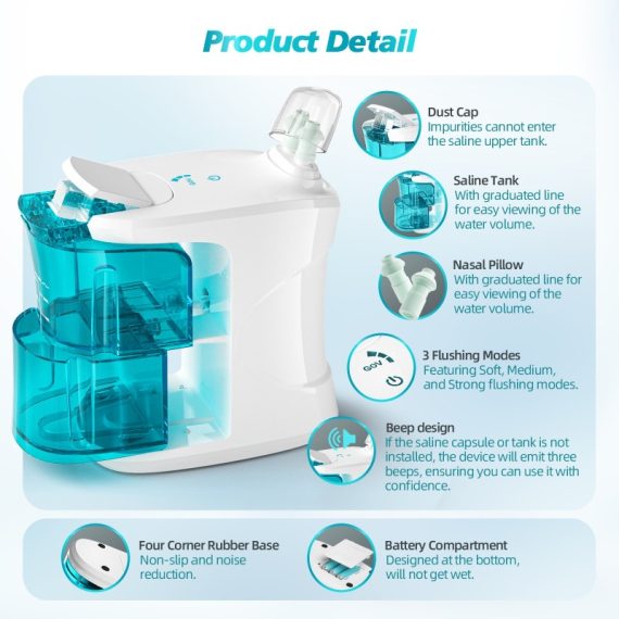 Portable Nasal Irrigator Nasal Saline Soluti