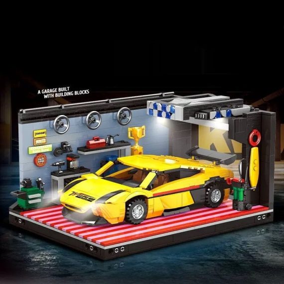 Sports Car Assembly Building Blocks Toy Model Gift for Bo
