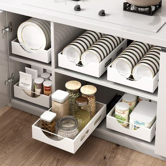 Kitchen Drawer Dividers for Bowls Plates and Cutlery Home