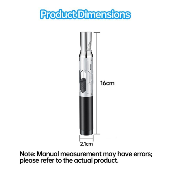 2Pcs Multi Functional Jet Flame Torch Lighter with 360 De