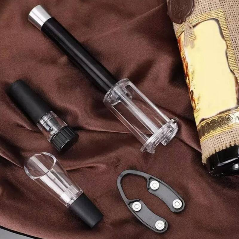 Stainless Steel Wine Opener Set with Air Lift Technology