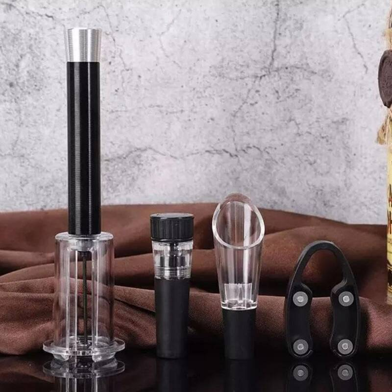 Stainless Steel Wine Opener Set with Air Lift Technology - Image 4