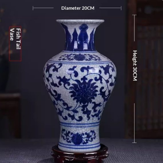 Chinese-Style Antique-Style Vase Ornaments for Living Roo