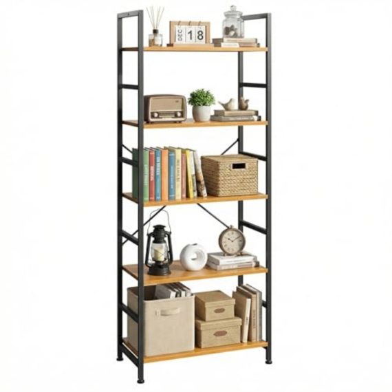 5 Tiers Bookshelf, Classically Modern Book Shelf, Book Ra