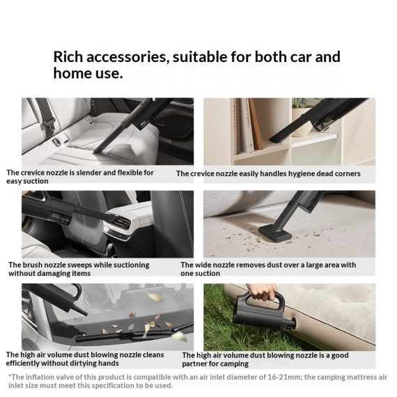 Charging Long-Lasting Dual-Use Handheld Vacuum for Home