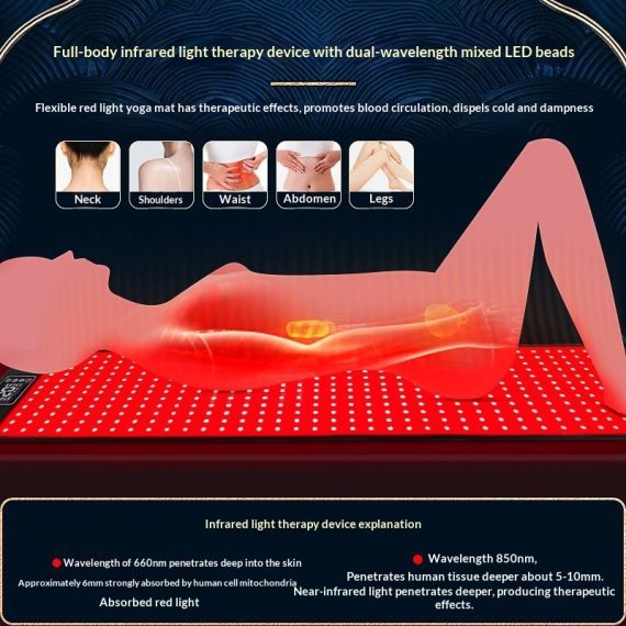 Portable Home Use Charging Red Light Therapy Blanket Far