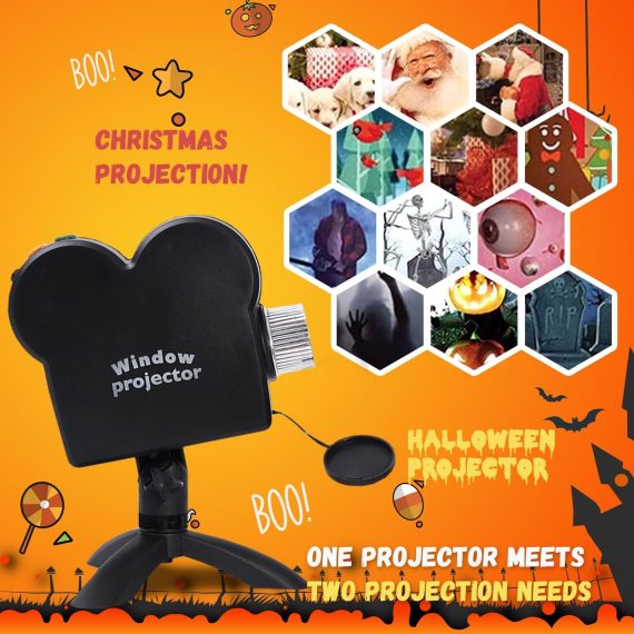 Halloween Window Projector Christmas Holographic Optical