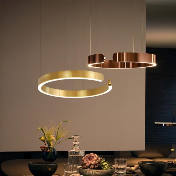 Led Full-Spectrum Modern Dining Room Chandelier with a Li