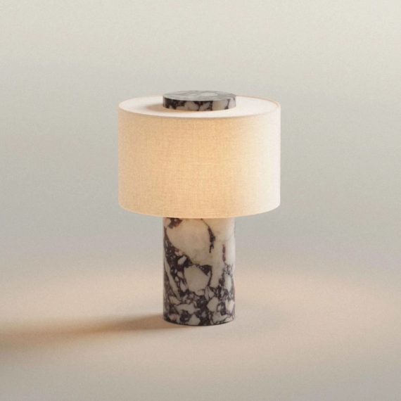 Portable Luxury Stone Atmosphere Charging Table Lamp