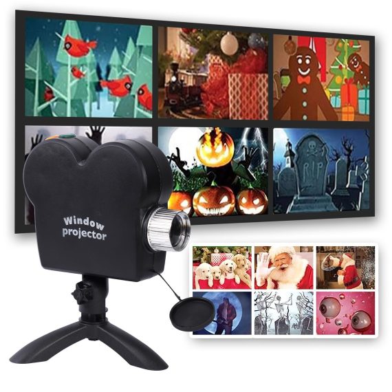 Halloween Window Projector Christmas Holographic Optical