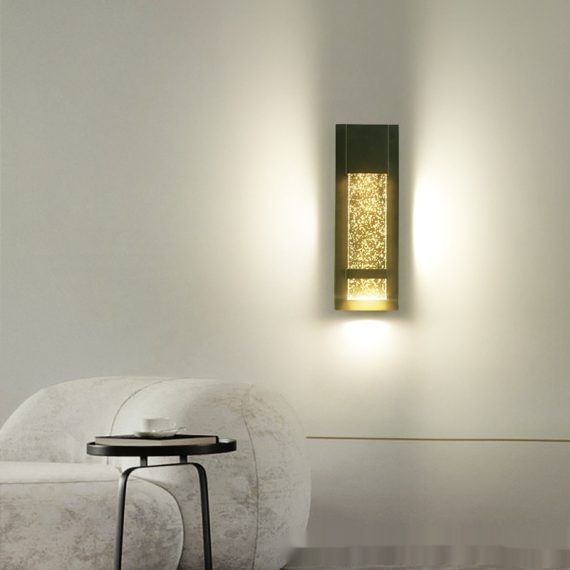 Modern Minimalist Outdoor Waterproof Crystal Wall Light