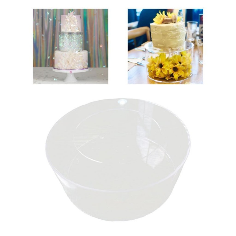 Acrylic Cylinder Display Riser Round Decor Fillable Table - Image 3