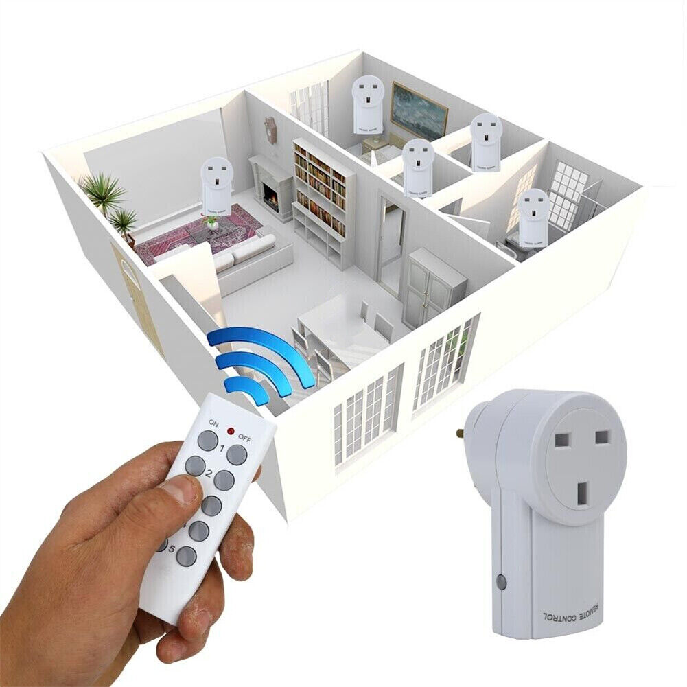 1-5 Remote Control Sockets Wireless Home Mains Power Outl - Image 5