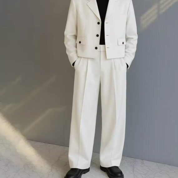 Luxury Single-Breasted Short Men'S Suit Two-Piece Jacket