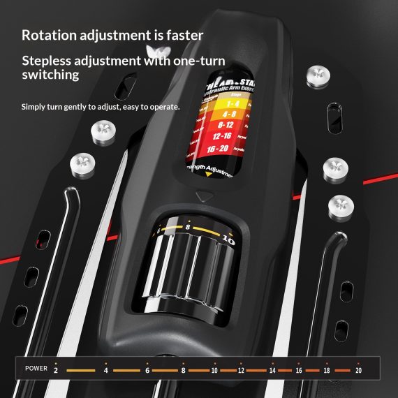 Adjustable Hydraulic Arm Exerciser with Count Function fo