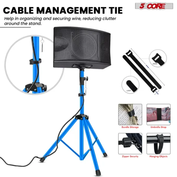 5 Core Adjustable Speaker Stand Tripod – Height