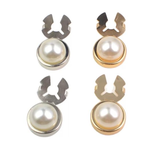 Luxury Rhinestone Button Covers Clip-On Shirt Cufflink Pin