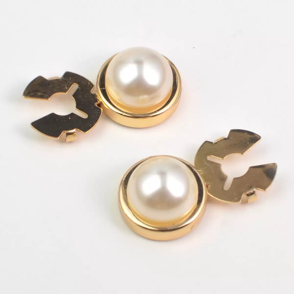 Luxury Rhinestone Button Covers Clip-On Shirt Cufflink Pin - Image 3