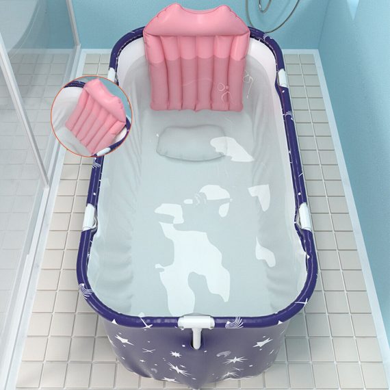 Bathtub Folding Portable Bath Tub a Dult Kids Warm Home