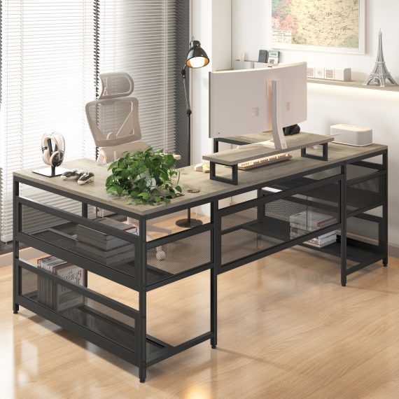 Shaped Desk - Leonard & Hazel