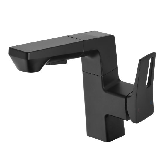 Matte Black Smart Led Bathroom Faucet - Temperature Digit