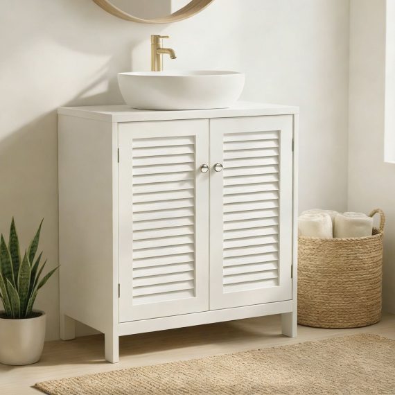 Plumbing Sink Storage Cabinet - Leonard & Hazel