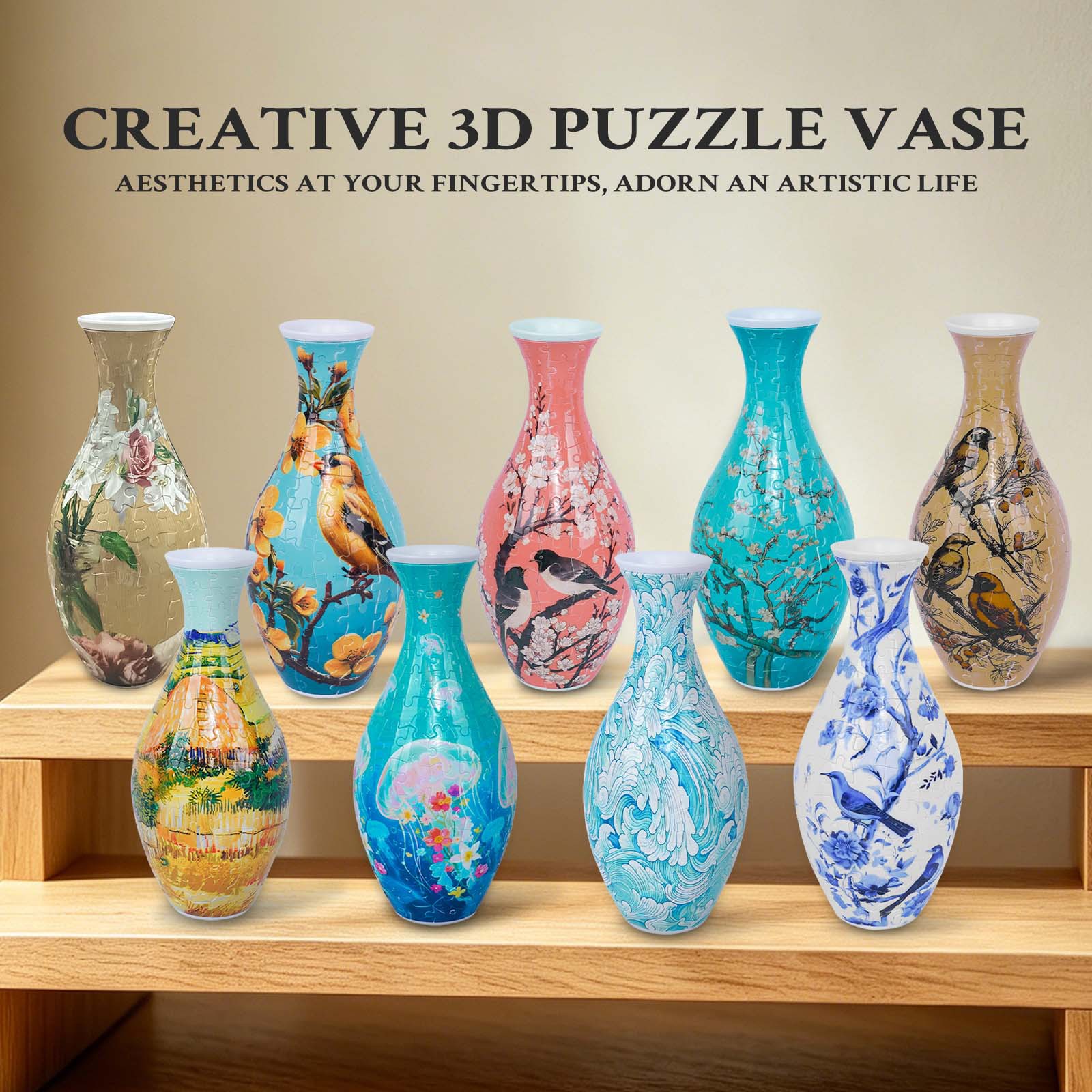 Puzzle Vase - Leonard & Hazel