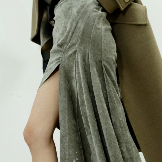 Handmade Crystal Rhinestone Asymmetric Skirt