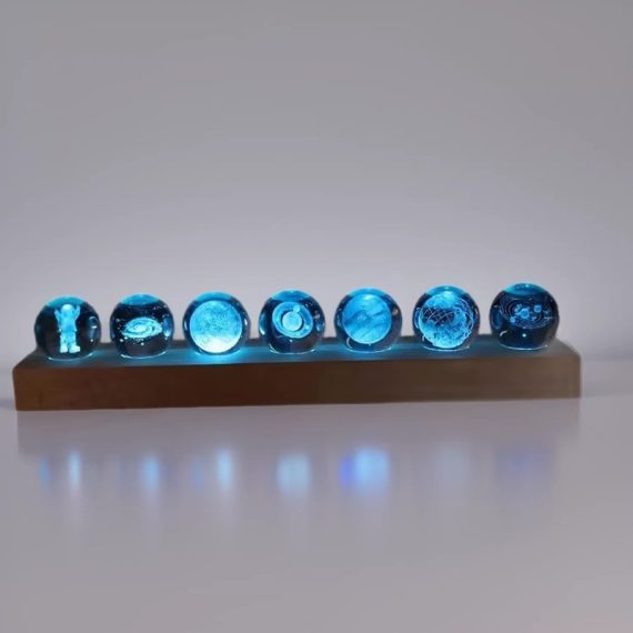 Day Crystal Ornament - Leonard & Hazel