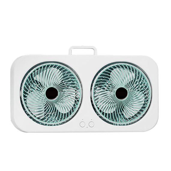 Tabletop Dual Fan Usb Rechargeable Silent Air Circulation