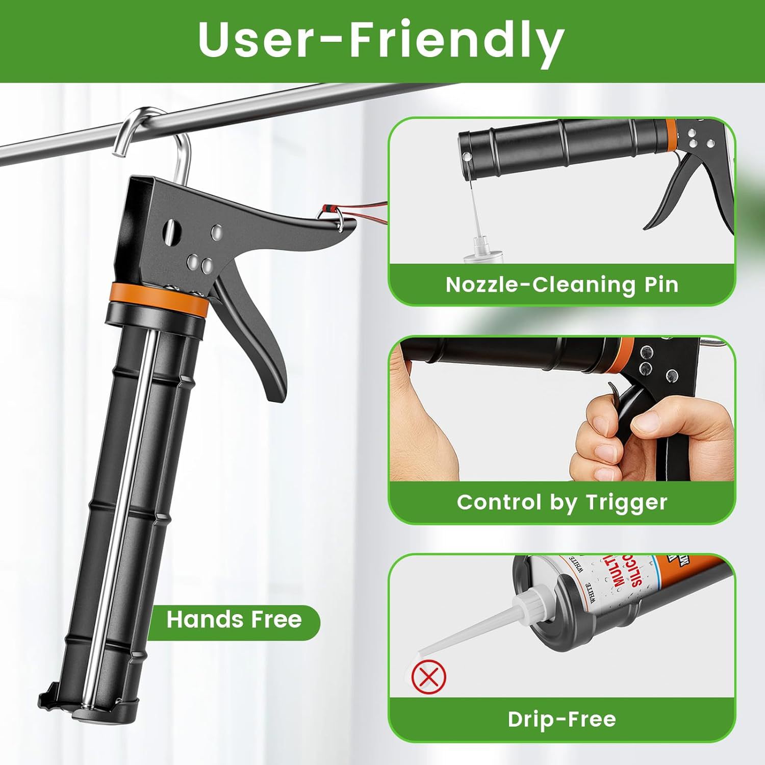 Caulk Gun Tool - Leonard & Hazel